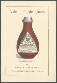 Valentine's Meat extract, 1890s