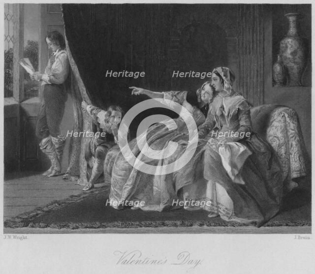 'Valentine's Day', mid 19th century. Creator: J Brain.