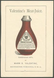 Valentine's Meat extract, 1890s