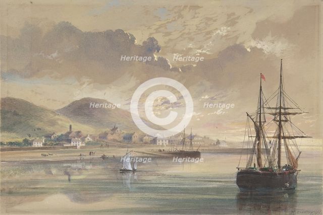 Valentia in 1857-1858 at the Time of the Laying of the Former Cable, 1865. Creator: Robert Charles Dudley.