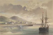 Valentia in 1857-1858 at the Time of the Laying of the Former Cable, 1865. Creator: Robert Charles Dudley
