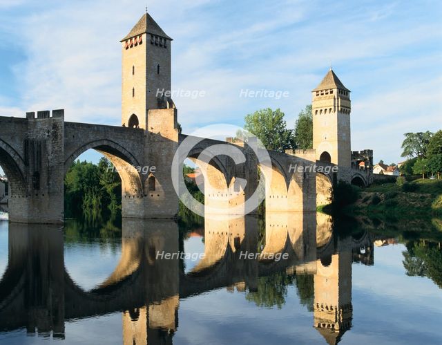 Valentre Bridge, Cahors, Lot, France. Creator: Peter Thompson.
