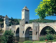 Valentre Bridge, Cahors, Lot, France. Creator: Peter Thompson