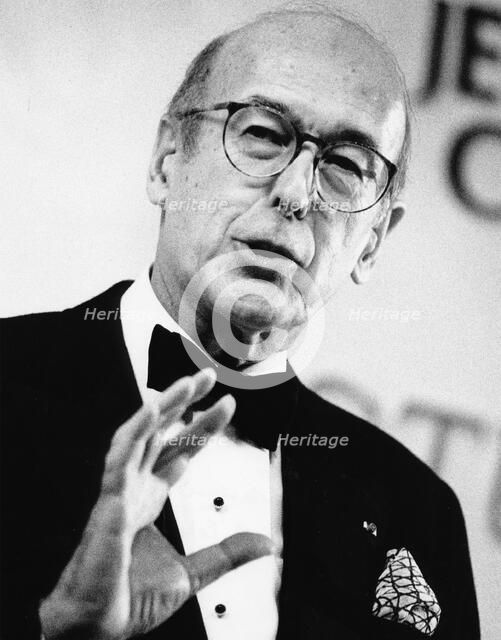 Valery Giscard d'Estaing, French centre-right politician. Artist: Unknown