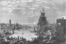 Valetta Harbour, Malta, c1856