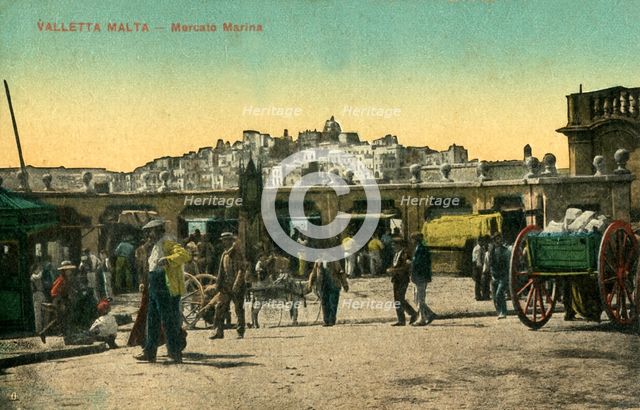 'Valetta Malta - Mercato Marina', c1918-c1939. Creator: Unknown.