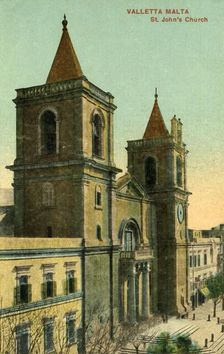 Valetta Malta - St. John's Church c1918-c1939. Creator: Unknown