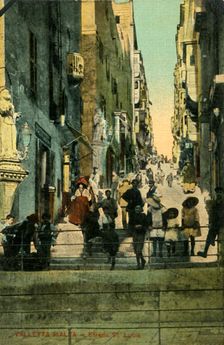 Valetta, Malta - Strada St. Lucia c1918-c1939. Creator: Unknown