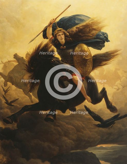 Valkyrie, 1865. Creator: Peter Nicolai Arbo.