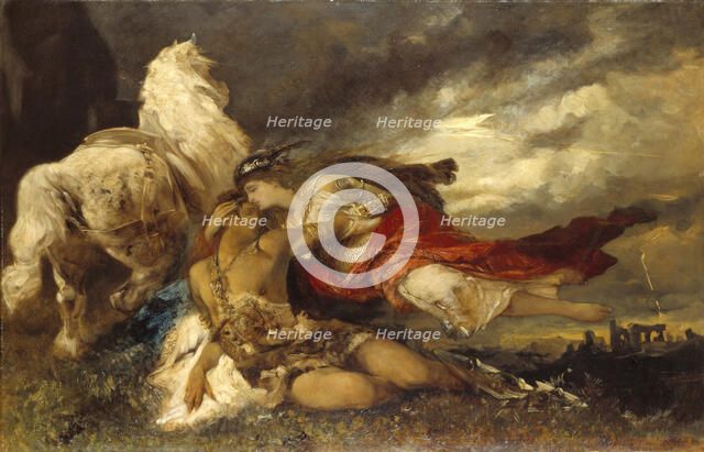 Valkyrie and a Dying Hero.