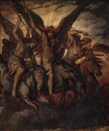 Valkyries, 1871. Creator: Jerichau-Baumann, Elisabeth (1819-1881)