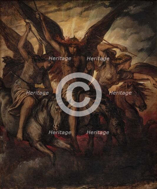 Valkyries, 1871. Creator: Jerichau-Baumann, Elisabeth (1819-1881).