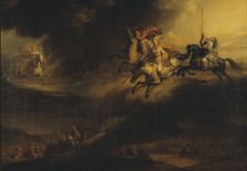 Valkyries Riding into Battle, mid-19th century. Creator: Johan Gustaf Sandberg