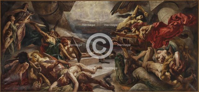 Valhalla's Downfall. Creator: Roeber (Röber), Fritz (Friedrich) (1851-1924).