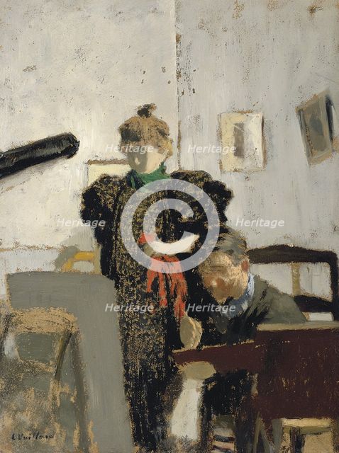 Vallotton and Natanson. Artist: Vuillard, Édouard (1868-1940)