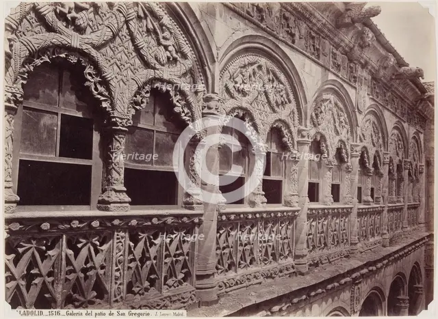 Valladolid, Gallery Above the Courtyard of St. Gregory, between 1866 and 1892. Creator: Juan Laurent.