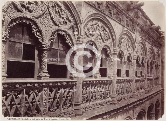 Valladolid, Gallery Above the Courtyard of St. Gregory, between 1866 and 1892. Creator: Juan Laurent.