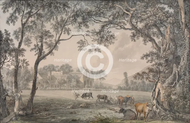 Valle Crucis Abbey, Denbighshire, 1770-79 (?). Creator: Paul Sandby.