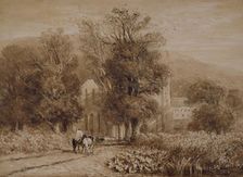 Valle Crucis Abbey, Llangollen [undated], c1830s. Creator: David Cox the Elder