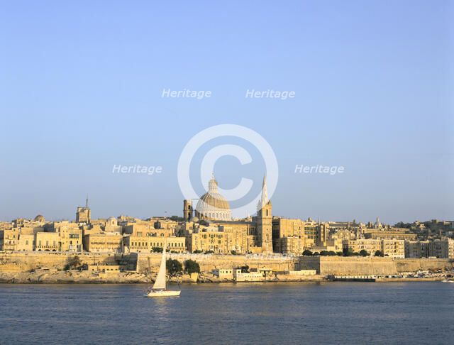 Valletta, viewed from Sliema, Malta