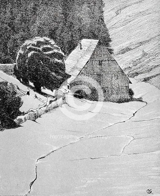 Valley mill, c1898. Creator: Gustav Kampmann.