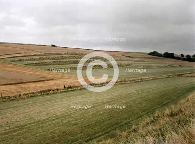 Valley near Enford, Wiltshire, 1999. Artist: IJ Leonard