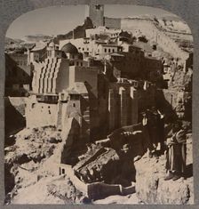 Valley of Mar Saba and Convent, from Brook Kedron, c1900