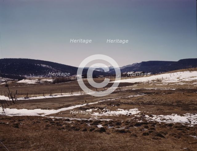 Valley of Chacon, Mora County, New Mexico, 1943. Creator: John Collier.