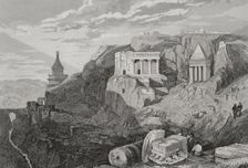 Valley of Josaphat, Jerusalem, 1840. Creator: Aubert