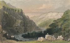 Valley of Linmouth, North Devon c1830. Creator: Joseph Clayton Bentley
