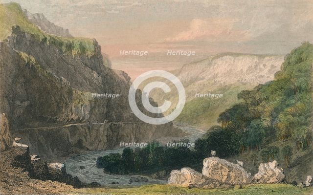 'Valley of Linmouth, North Devon', c1830. Creator: Joseph Clayton Bentley.