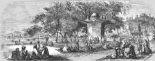 Valley of Sweet Waters on the Bosphorus 1854. Creator: Unknown
