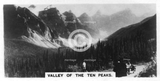 Valley of the Ten Peaks, Banff National Park, Alberta, Canada, c1920s. Artist: Unknown