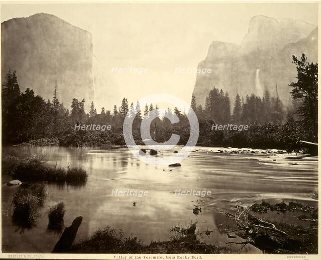 Valley of the Yosemite, from Rocky Ford, 1872. Creator: Eadweard J. Muybridge (American, 1830-1904); Bradley & Rulofson.