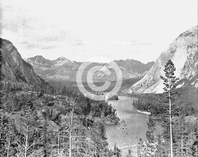 Valley of the Bow River, Alberta, Canada, c1900.  Creator: Unknown.