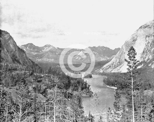 Valley of the Bow River, Alberta, Canada, c1900.  Creator: Unknown.