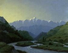 Valley of the Charysh River, Near the Village of Korgon Altai, 1880-1897. Creator: Pavel Mikhailovich Kosharov