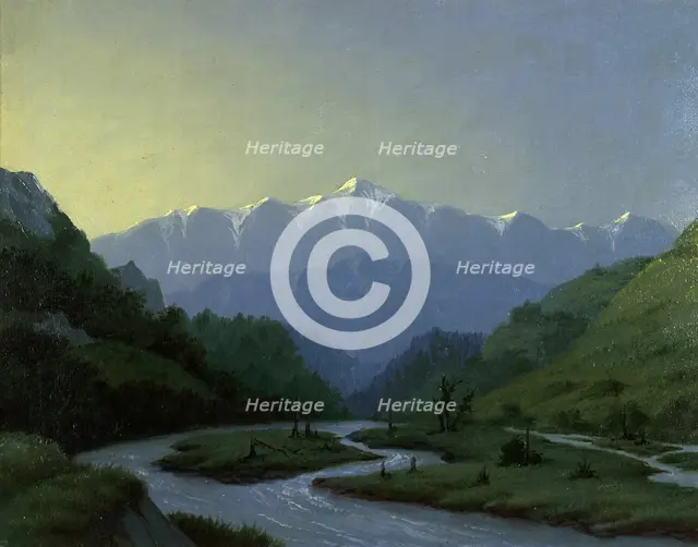 Valley of the Charysh River, Near the Village of Korgon Altai, 1880-1897. Creator: Pavel Mikhailovich Kosharov.