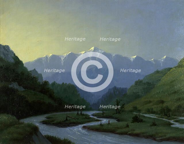 Valley of the Charysh River, Near the Village of Korgon Altai, 1880-1897. Creator: Pavel Mikhailovich Kosharov.