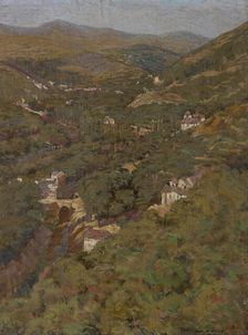 Valley of the Darro, Granada, Spain, 1912. Creator: John Franklin Stacey