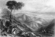 Valley of the Dhoon, from the Landour Ridge 1838. Creator: George Francis White