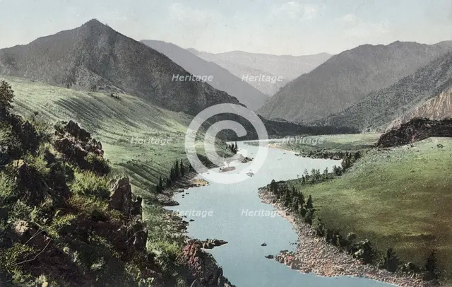 Valley of the Katun River near the Confluence of the Togus-Kan River, 1911-1913. Creator: Sergei Ivanovich Borisov.