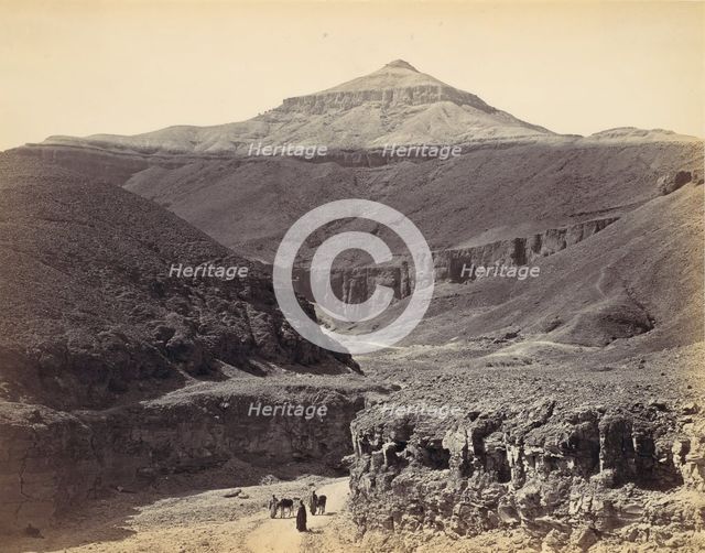 Valley of the Kings, Thebes, ca. 1857, printed 1870s. Creator: Francis Frith.