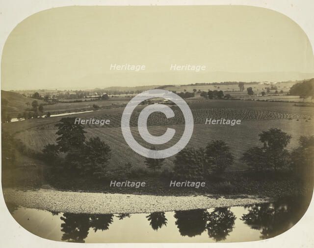 Valley of the Ribble and Pendle Hill, 1859. Creator: Roger Fenton.