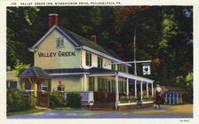 Valley Green Inn, Wissahickon Drive, Philadelphia, Pennsylvania, USA, 1933
