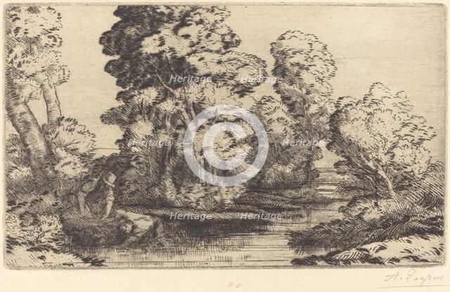 Valley in Bourgogne (Une vallee en Bourgogne). Creator: Alphonse Legros.