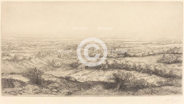 Valley in Bourgogne (Une vallee en Bourgogne). Creator: Alphonse Legros.