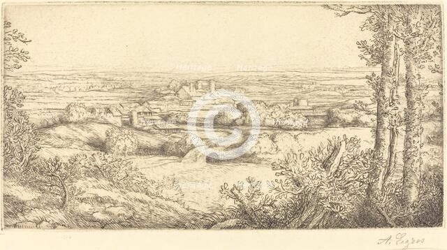 Valley in Bourgogne (Une vallee en Bourgogne). Creator: Alphonse Legros.