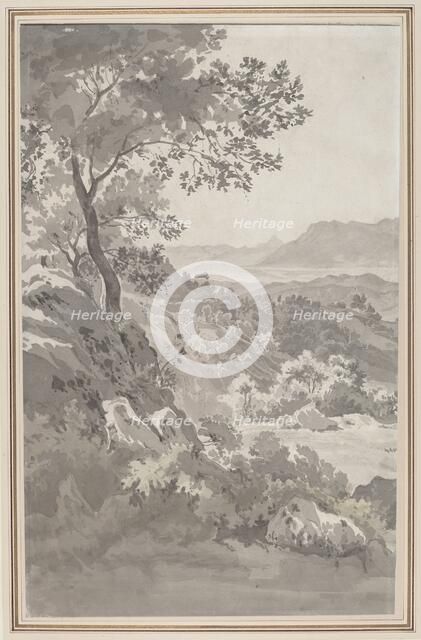 Valley in the Italian Campagna, 1820s(?). Creator: Unknown.