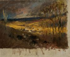 Valley with Clouds, 1880-1900. Creator: Ladislav Mednyanszky